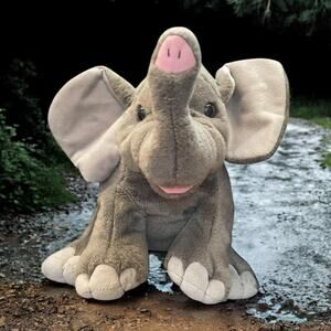 Wild Republic Plush Elephant Stuffed Animal Trunk Nursery Decor Shower Gift 14”
